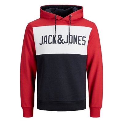 Sweatshirt À Capuche Homme JJELOGO BLOCKING JACK JONES