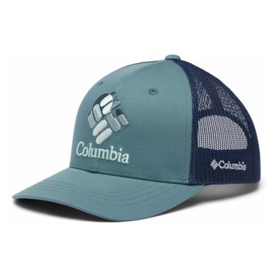 Casquette Columbia Enfant - Protection Solaire UPF 50 - Mix Coton/Polyester - Taille S/M - Coloris Bleu