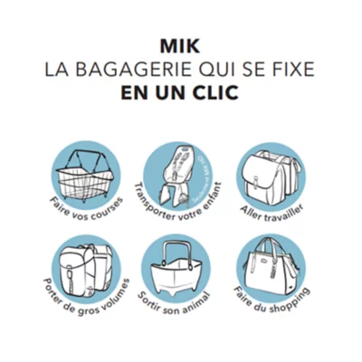 Sac De Coffre Basil Miles XL Pro, Extensible 9-36L, Noir, Monture MIK, Neuf
