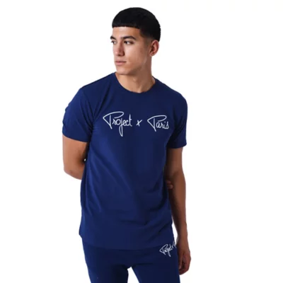 Tee-shirt à manches courtes homme Basic Broderie PROJECT X PARIS