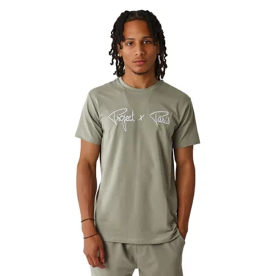 Tee-shirt À Manches Courtes Homme Basic Broderie PROJECT X PARIS