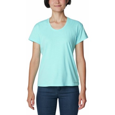 Tee shirt De Randonn e Manches Courtes Femme Sun COLUMBIA