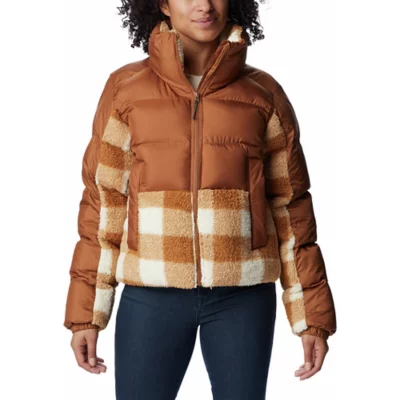 Doudoune de randonnée femme LEADBETTER POINT SHERPA HYBRID COLUMBIA