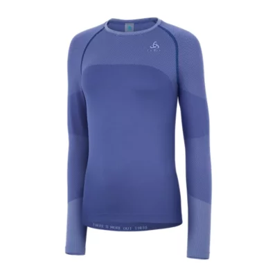 Odlo Performance Light Haut Femme Manches Longues Col Rond - Ultra Respirant Et Confortable (Lot De 1)