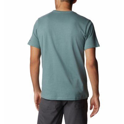 T-shirt Homme Columbia PFG – Pêche Et Outdoor – Manches Courtes – Bleu – Taille XL