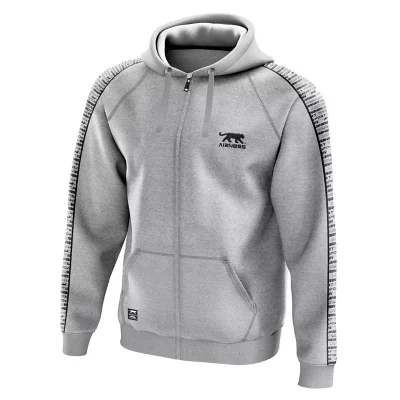 BROKIG Dualzip Sweat à Capuche Sport Homme,Léger Zippé Hoodie Running Survetement Veste Sweatshirt pour Homme(Gris Clair,S