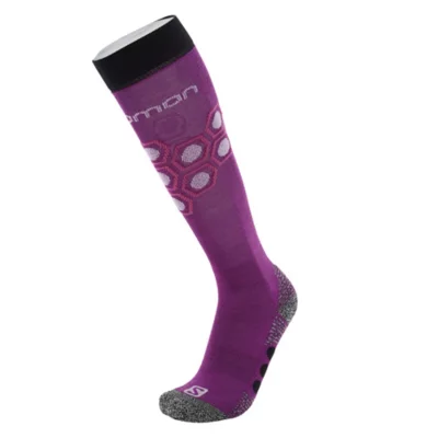 salomon divine ski socks Halfdays Light Cushion Sock Amethyst/Glazed Cherry / M/L For allday adventures in the backcountry the QST sock keeps feet happy and stays in place Spun from Dryarn for moisture management and with strategically placed elastic and cushioning youll be ready for the next ridgeline SealSkinz Northwold Solo Knee Length