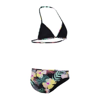 Maillot De Bain Deux Pièces Fille Haute Pression - Brassière Réglable Et Shorty