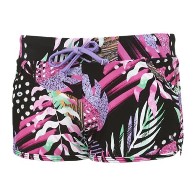 Short De Bain Arena Wakes Jr Fille - Résistant Chlore, Séchage Rapide - 82% Polyester 18% Élasthanne
