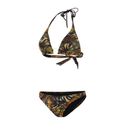Maillot De Bain Deux Pièces Fille HAUTE PRESSION – Brassière + Culotte Classique Vert Clair Avec Écriture, T10A
