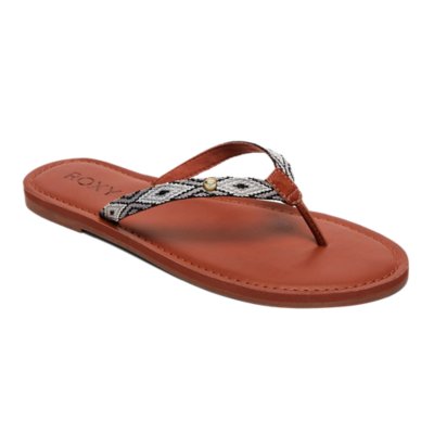 tong en cuir femme