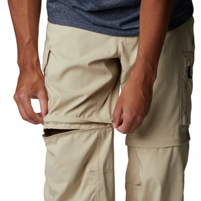 Pantalon Cargo Convertible BC Clothing Homme – Taille M, 34 Cm D’entrejambe – Tan, Léger, Extensible