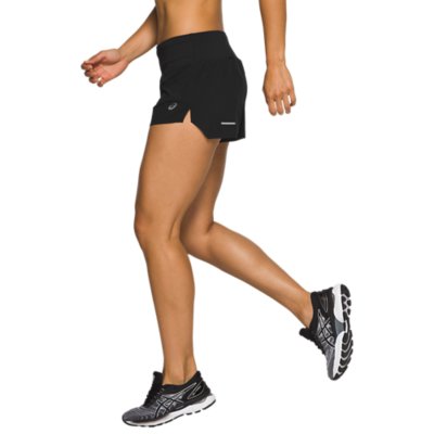 Short De Running Femme The Upside Taille 6 Noir/Orange Taille Élastique Sport