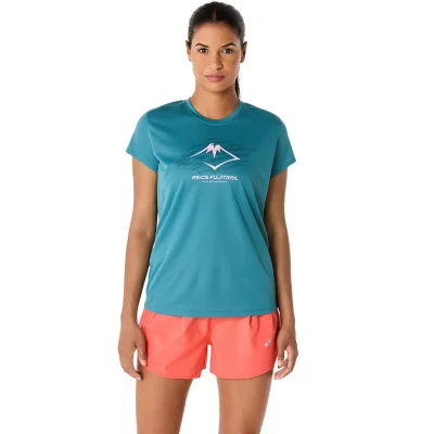Tee-shirt De Running À Manches Courtes Femme Fujitrail Logo ASICS