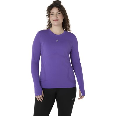 Tee-Shirt Sport Femme Manches Longues Col Rond - Respirant Fitness Yoga Running