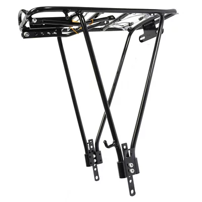 Porte-bagages Arrière Aaiwa Avec Panier - Aluminium Noir - Roues 24-27,5 Pouces - NEUF