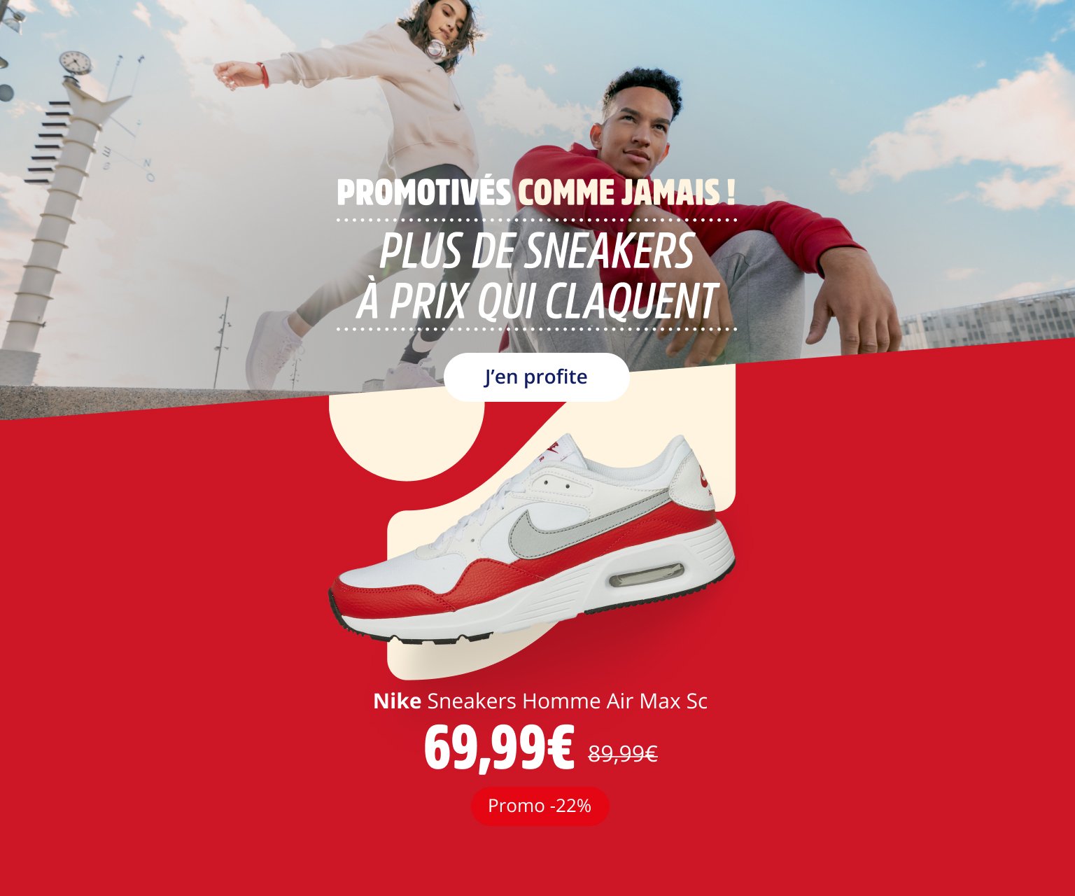 Promo sneakers outlet homme