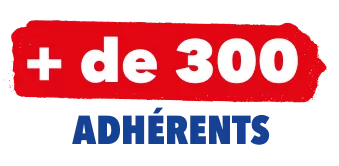 + de 300 adhérents