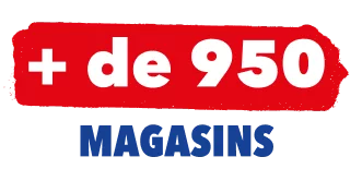 + de 950 magasins