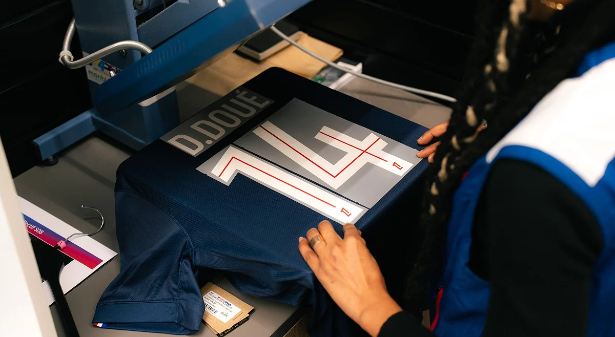 Personnalisation d'un textile sportif