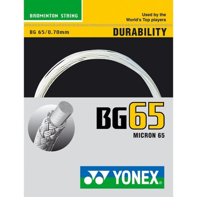 Cordage De Badminton Bg 65 BLANC YONEX | INTERSPORT