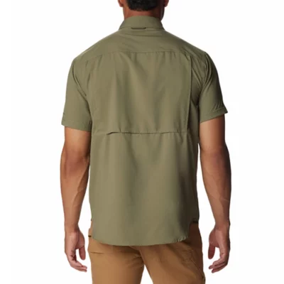 Chemise Homme Columbia Vertex - Manches Courtes - Taille L - Gris à Pois - Coton Mélangé - Occasion TBE