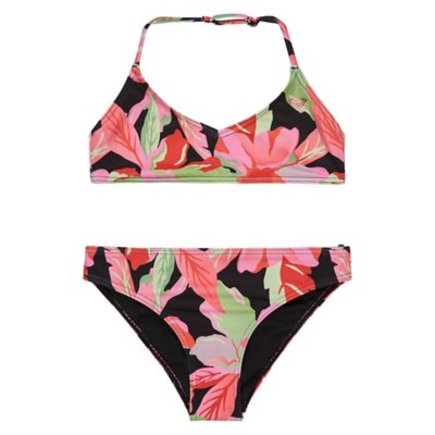 Lot De 2 Bikinis Roxy à Pois - Bleu Et Magenta, Taille 12 Juniors, Occasion Très Bon état