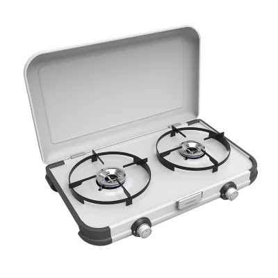 STAHLWERK Réchaud De Camping 2-en-1 – Électrique Et Gaz – Modèle 6362 Outdoor