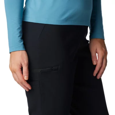 Pantalon Randonnée Columbia Femme - Thermique Omni-Heat - Taille Élastique - Noir