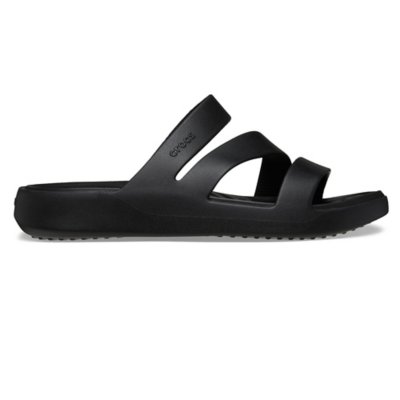 Claquette Crocs Femme Claquettes Femme Getaway Strappy Noir CROCS