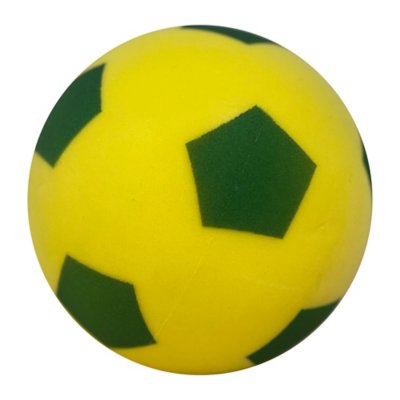 12 Balles mousse jaunes rebondissantes 40 mm pour jeux pas chères.