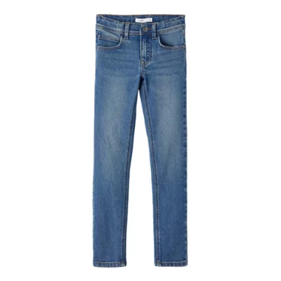 NAME IT jongens broek, donkerblauw (dark blue denim), 158