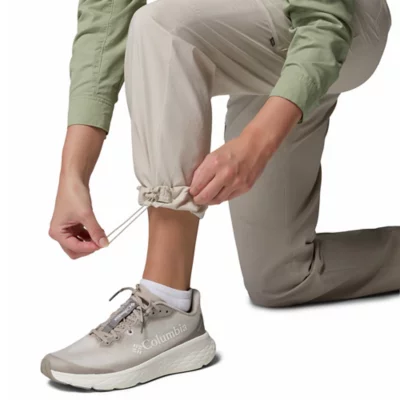 Femmes Pantalon jogger cargo de randonnée taille haute déperlant avec