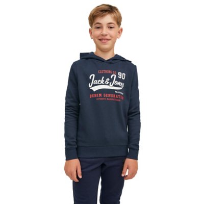 Sweatshirt À Capuche Garçon JJELOGO BLOCKING JACK JONES JUNIOR