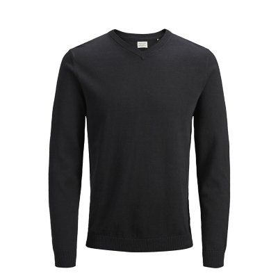 Pull Homme Basic Knit NOIR JACK JONES INTERSPORT