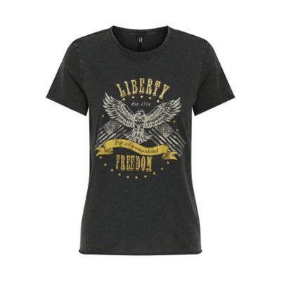 Tee-shirt à manches courtes femme Lucy Life Multicolore 215721  ONLY