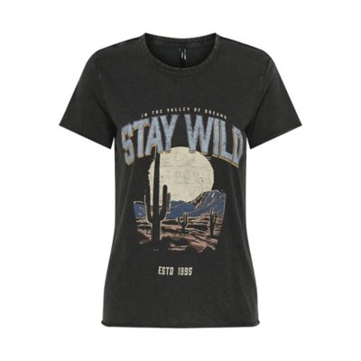 Tee-shirt à manches courtes femme Lucy Life Multicolore 215721  ONLY