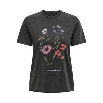 Tee-shirt à manches courtes femme Lucy Life Multicolore 215721  ONLY