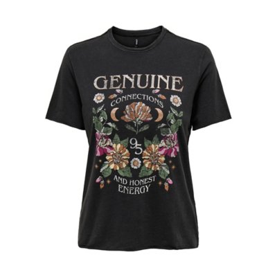 Tee-shirt à manches courtes femme Lucy Life Multicolore 215721  ONLY