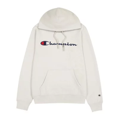 Sweatshirt À Capuche Homme Grand Logo Brodé Gris CHAMPION INTERSPORT