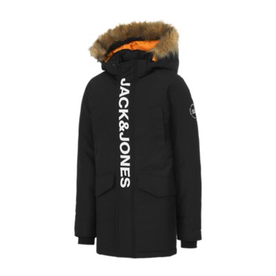 Parka Garcon JJBENE PARKA NOIR JACK JONES JUNIOR INTERSPORT