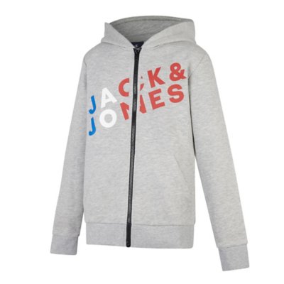 Jack Jones Junior Sweatshirt Zippe A Capuche Garcon Tricol