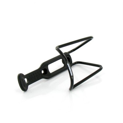Porte bidon de vélo orientable sur cintre en plastique noir