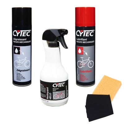 Kit nettoyage chaine vélo 4 pièces