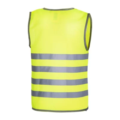 Gilet De Sécurité Enfant Lory – Fluorescent Orange – Taille 3-6 Ans Ajustable