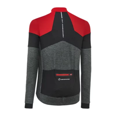 Maillot Cyclisme Homme Manches Longues – Fermeture éclair Totale, Polyester, Tailles S à 5XL