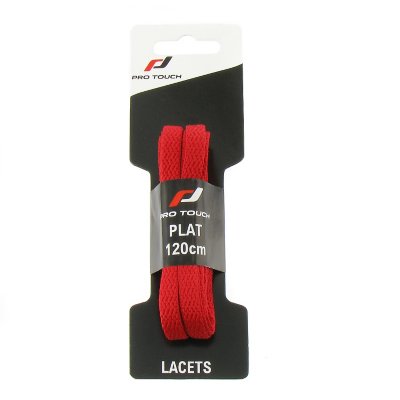 Lacets store rouges plats