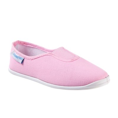 Chaussons gym fille et garçon en tissu rose