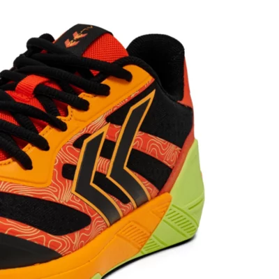 Chaussures Handball Hummel Algiz V Indoor – Bleu 226290-7498, Amorti EVA, Maille Respirante, Soutien Latéral Renforcé