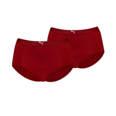 Boxer Femme HighWaist Hipster 2P ROUGE PUMA INTERSPORT